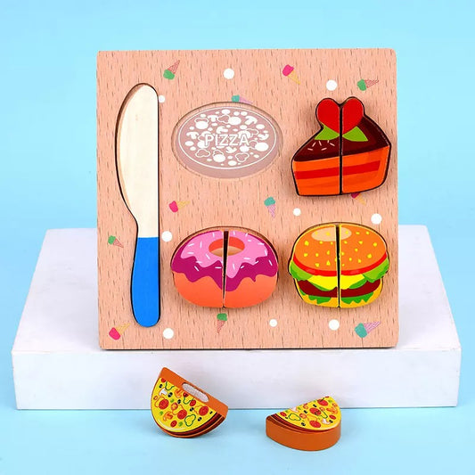 Puzzle de Madera 3D Puzzle Blocks  - Montessori 1 año +